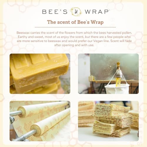 Bee's Wrap Beeswax Food Wraps, 3 Medium Pack - Image 7