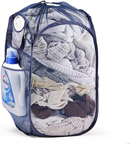 TECHMILLY Collapsible Mesh Pop Up Laundry Hamper by TECHMILLY