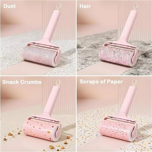 Reusable Lint Roller 2 Pack, Washable Sticky Lint Roller - Image 4