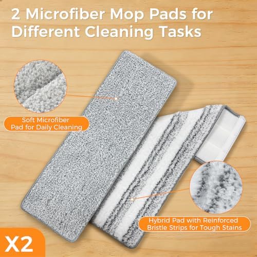 Mop and Bucket Set with Wringer, Flat Mop System - Image 4