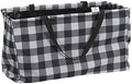 Household Essentials Black and White Plaid Krush Container All-Purpose Utility by HouseholdEssentials