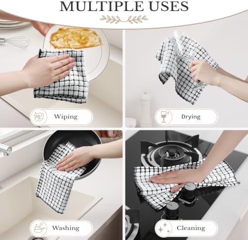 Homaxy 12 Pack Terry Kitchen Dish Cloths - Image 5