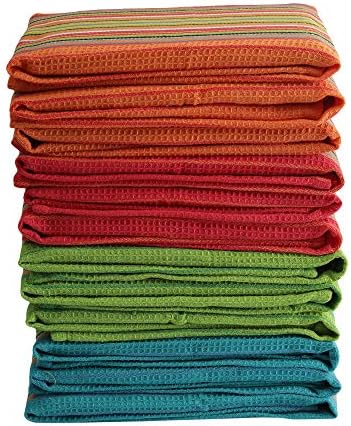 DG Collections Salsa Stripe Kitchen Dish Towels, 100% Cotton, Highly Absorbent - Image 7