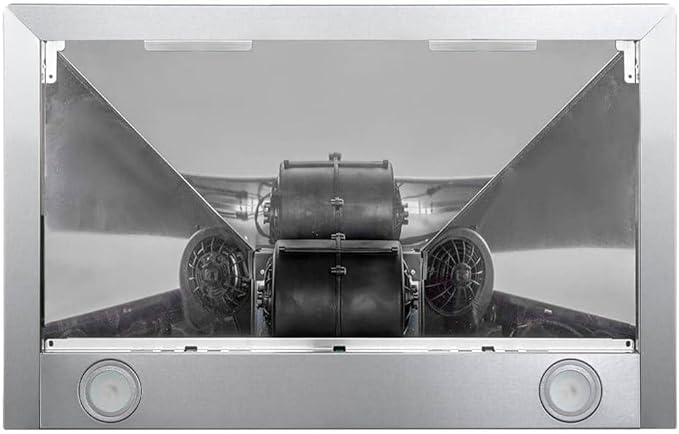 CAVALIERE Digital Wall Mount Range Hood 30 Inch, 3-Year Warranty, Value-Focused 400 CFM, Enhanced Stainless Steel Kitchen Exhaust Fan, LED Light, Baffle Filter, 3 Speed Fan, Touch Control