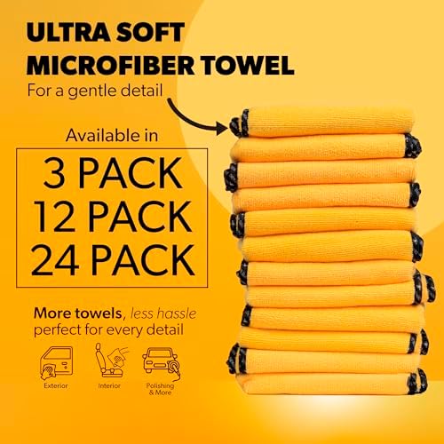 Chemical Guys, Professional Microfiber Towels, 16 x 16 in, 12 Pack - Image 2