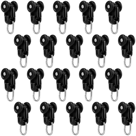 NQEUEPN 20Pcs Curtain Track Glider Rollers by NQEUEPN