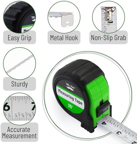 Mr. Pen- Retractable Tape Measure 25 ft, Easy Read - Image 4