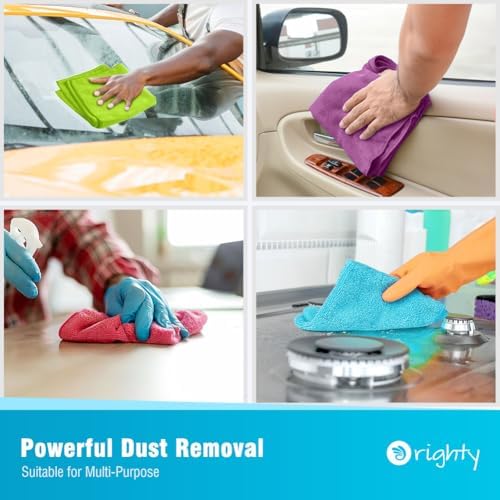Orighty Microfiber Cleaning Cloth, Cleaning Rags, 12 Pack, 12x11 in - Image 4