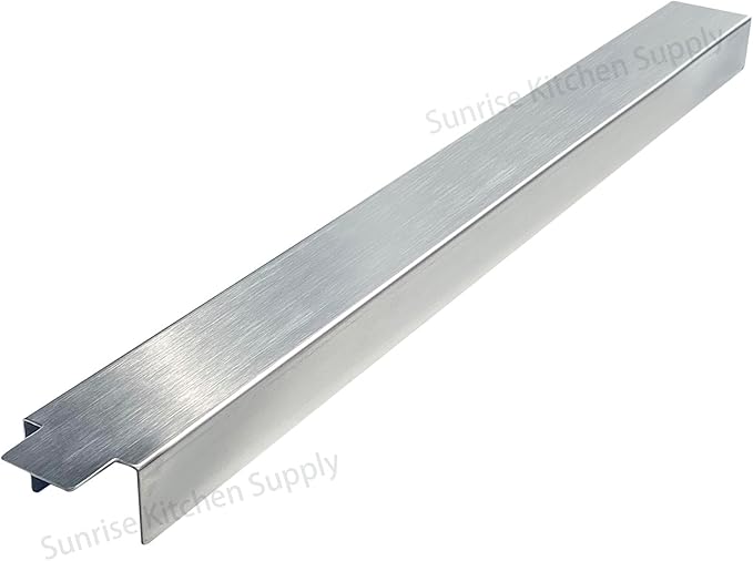 (Pack of 2) Sunrise Kitchen Supply Stainless Steel Heavy Duty 20 Gauge Deep Fryer Joining Strip/Connector (21 5/8"L x 2"W x 1 1/4"H)