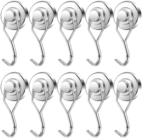 E BAVITE Swivel Swing Magnetic Hook 120LBS Heavy Duty Magnet Hook 10 Pack by EBAVITE