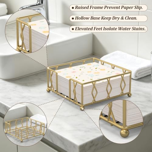 Small Metal Square Napkin Holder - Image 3