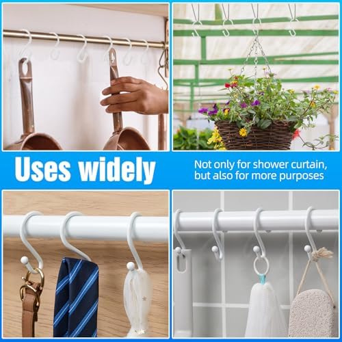 Shower Curtain Hooks, Metal Shower Hooks - Image 6