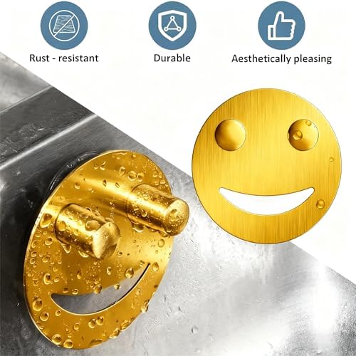 Yoshiky Stainless Steel Smiley Face Sponge Holder, Kitchen Accessories Decor - Image 5