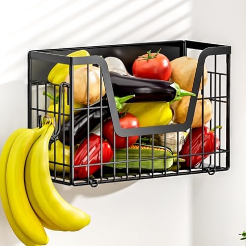 Magnetic Shelf for Fridge, Fruit Basket Magnet Shelves by YIWANFW