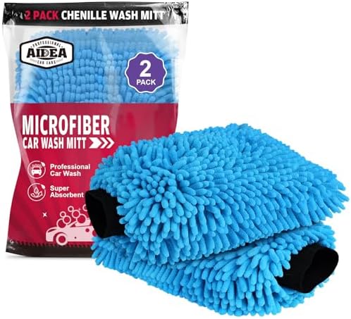 AIDEA Car Wash Mitt Microfiber, Car Wash Brush by AIDEAHOME