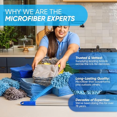 Microfiber Wholesale 16" x 16" All Purpose Towels - Image 5
