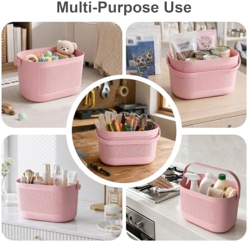 Plastic Portable Shower Caddy Basket, Storage Organizer - Image 3