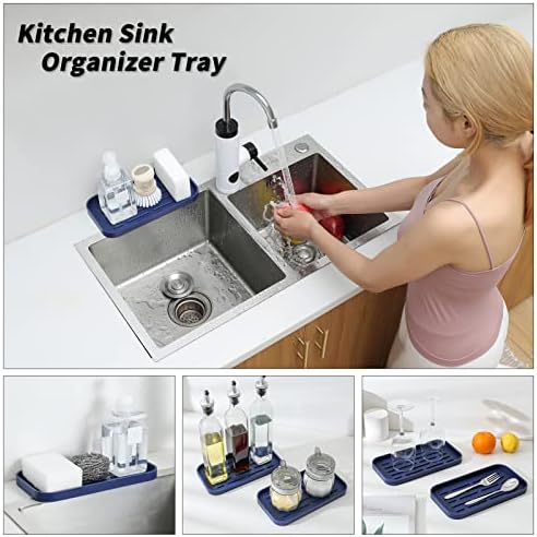 MicoYang Silicone Kitchen Sink Organizer Tray - Image 3