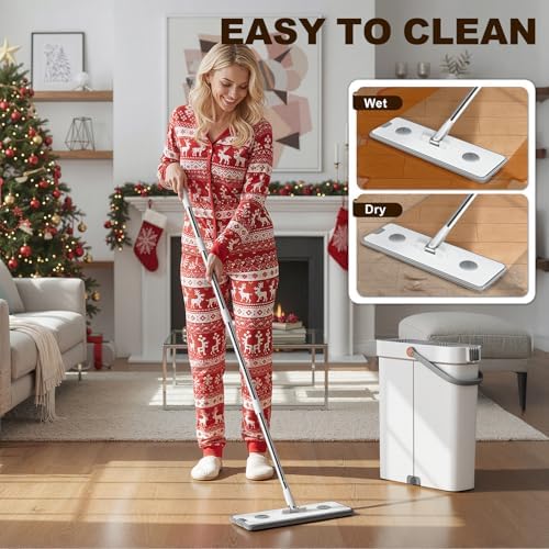 15.7" Flat Mop and Bucket Set - Image 5