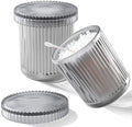 rejomiik 2 Pack Qtip Holder Glass Apothecary Jars by rejomiik
