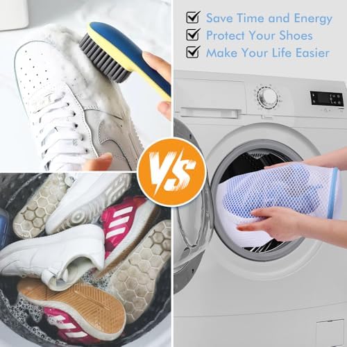 2 Pack Shoes Wash Bags, Shoe Washing Machine Bag, shoe laundry bag - Image 5