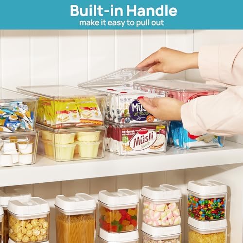 Vtopmart 8pcs Clear Organizers and Storage Bins - Image 5