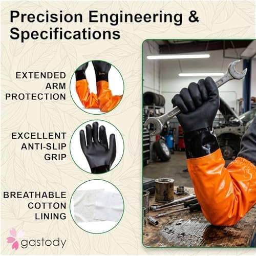 Gastody™ - Chemical Resistant Gloves, Heavy Duty Safety Work Gloves, Resist Acid - Image 4
