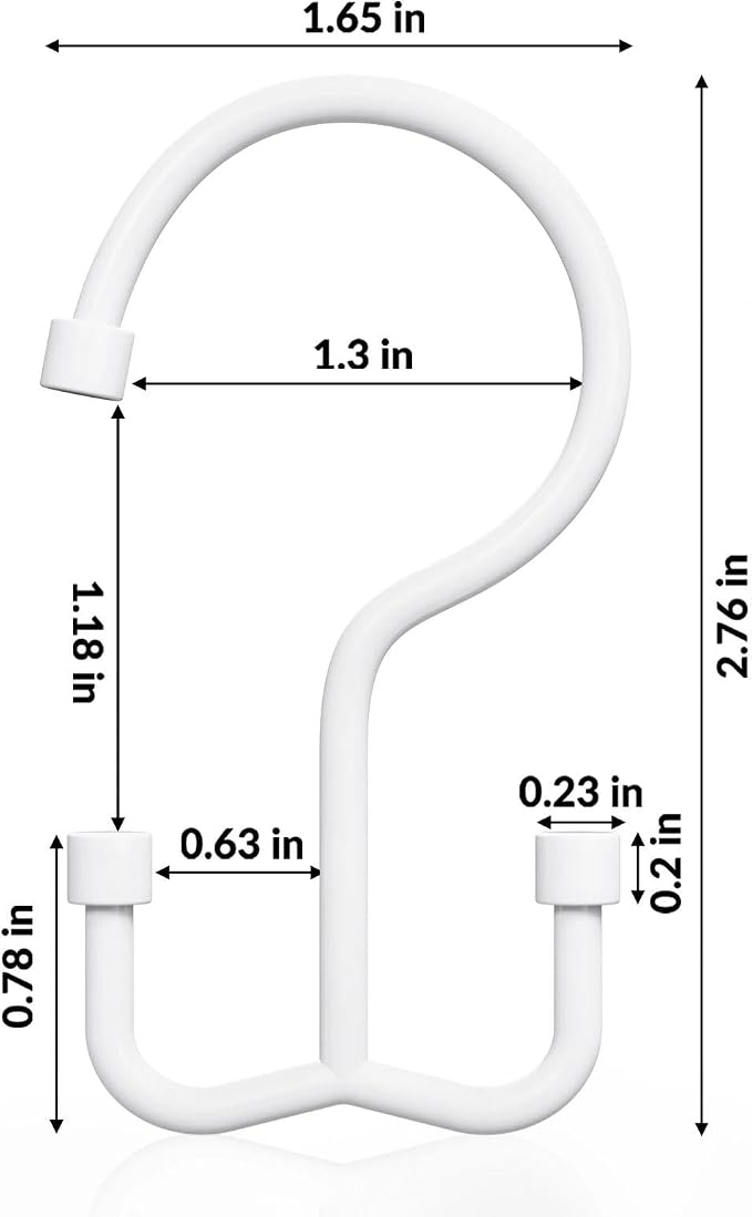 Shower Curtain Hooks, Shower Curtain Rings, Durable Shower Curtain Hangers Rust - Image 3