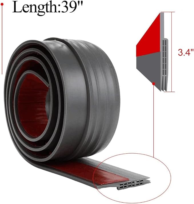 Huge Gap Door Draft Stopper, 3.4" W Widened Door Sweep Seal Gap Up to 1.8" - Image 5