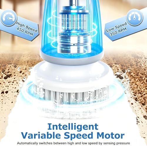 DAESUNG Electric Spin Scrubber, Cordless Bathroom Scrubber Cleaning Brush - Image 2