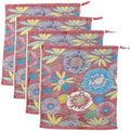 Set of 4 Cotton Floral Kitchen Towels by STASOPTK