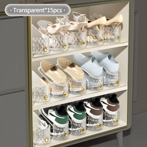 Shoe Slots Organizer, Adjustable 10 Pack Shoe Stacker - Image 6