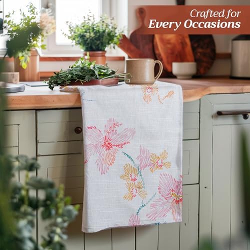 Maison d' Hermine Kitchen Towels Set of 3 Reusable 100% Cotton 27.50" x 20" - Image 5