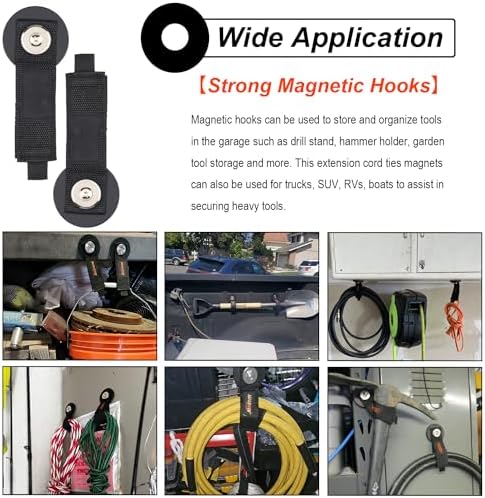 Strong Magnetic Hooks Strap, Heavy Duty Magnets Tool Holder - Image 2