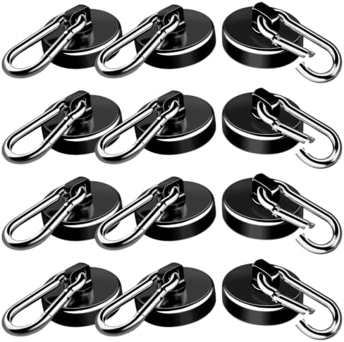LOVIMAG Magnetic Hooks 110LBS Strong Magnets Cruise 12Pack Magnet by LOVIMAG