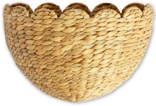 BEBE BASK Scalloped Wicker Wall Basket by BEBEBASK%C2%AE