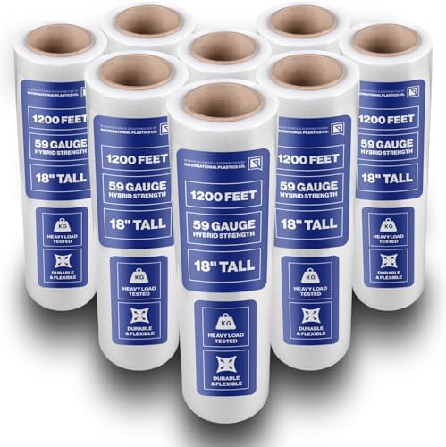International Plastics Co. 18" Plastic Stretch Film/Wrap 1200ft 500% Stretch by InternationalPlasticsCo