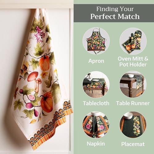Maison d' Hermine Kitchen Towels Set of 3 Reusable 100% Cotton 27.50" x 20" - Image 6