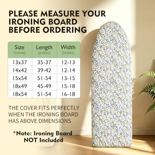 Seiritex Over the Door Ironing Board Cover 13 x 37 inch, Small Iron Board Cover - Image 6