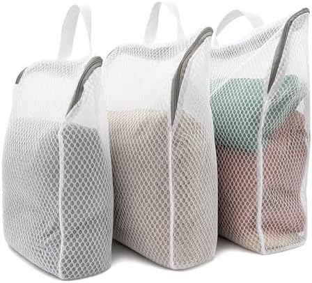 Mesh Laundry Bags 3-Pack for Delicates, Large/Medium/Small by Unknown
