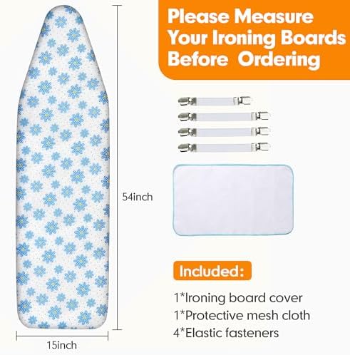 Ironing Board Cover and Pad, 15x54 Standard Size, Scorch Resistant - Image 6