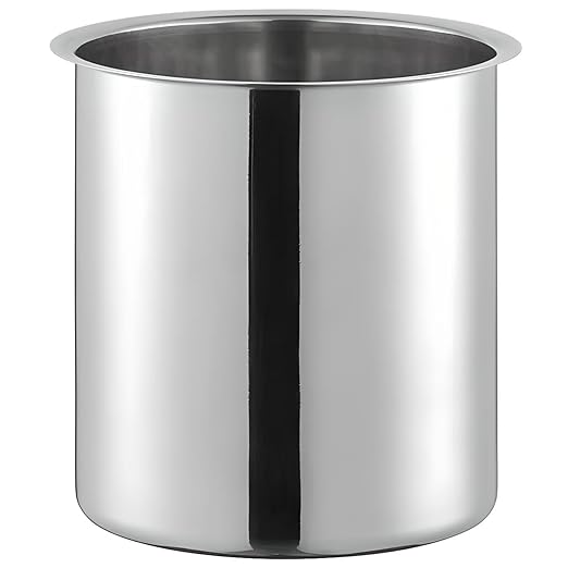 OCS Parts 3.5 Quart Bain Marie Pot | 7-3/4" x 5-11/16" Stainless Steel Pot for Warm or Cold Food, Sauces, Soups, or Organizing Cooking Utensils