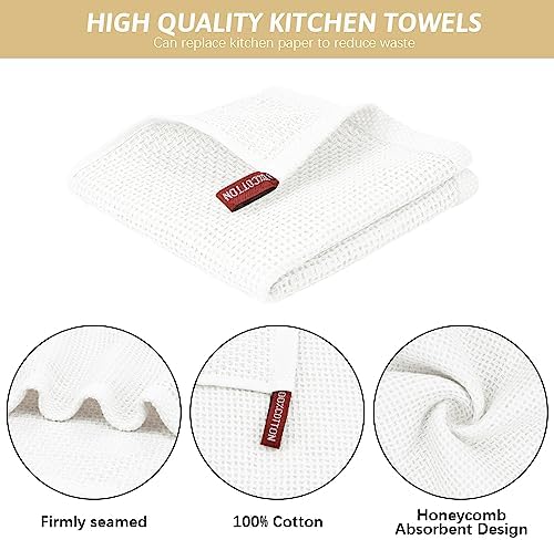 Nialnant Kitchen Hand Towels, 13 x 28 Inches, 100% Cotton - Image 4