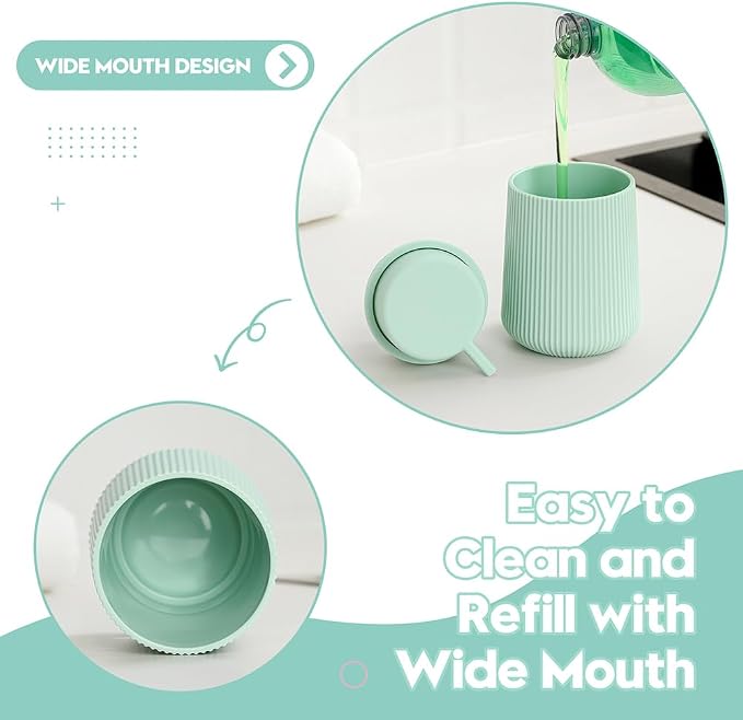 YAUKPH Striped Liquid Hand Soap Dispenser - Image 6