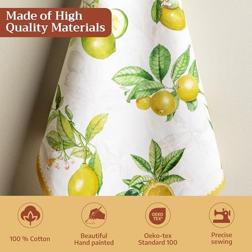 Maison d' Hermine Kitchen Towels Set of 3 Reusable 100% Cotton 27.50" x 20" - Image 3