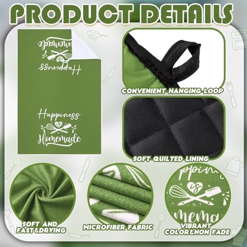 Sratte 6 Pcs Kitchen Decor Accessories Set, Avocado Green - Image 6