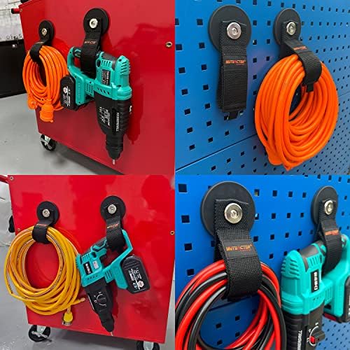 MUTUACTOR Magnetic Hooks, Anti-Slip Rubber Coated Magnets Large Capability Cable - Image 6