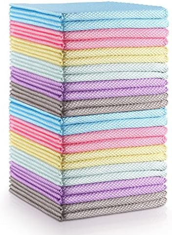 Easy Clean Fish Scale Nanoscale Dish Cloths, Streak Free Miracle Microfiber by VPMURUGA