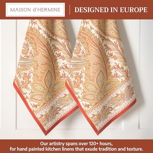 Maison d' Hermine Kitchen Towels Set of 2 Reusable 100% Cotton 27.50" x 20" - Image 2