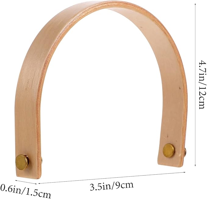 Kichvoe Wooden Teapot Handle Replacement Set 2 Pieces Heat-Resistant Beech Wood Kettle Carry Handles 4.7 X 3.5 Inches Compatible with Ceramic and Metal Teapots for Kitchen and Home Use